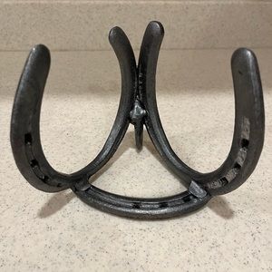 NO BUNDLES due to weightHandmade horse shoe sign/picture frame holder used @ wed